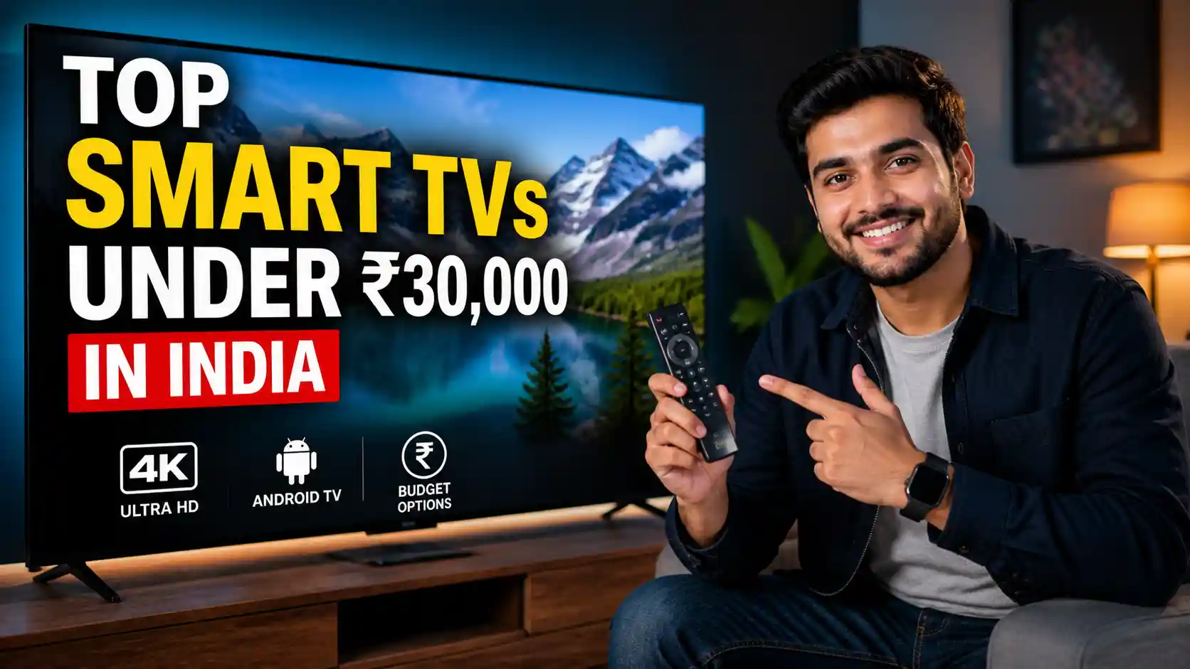 Top Smart TVs Under ₹30,000 in India – 4K, Android & Budget Options